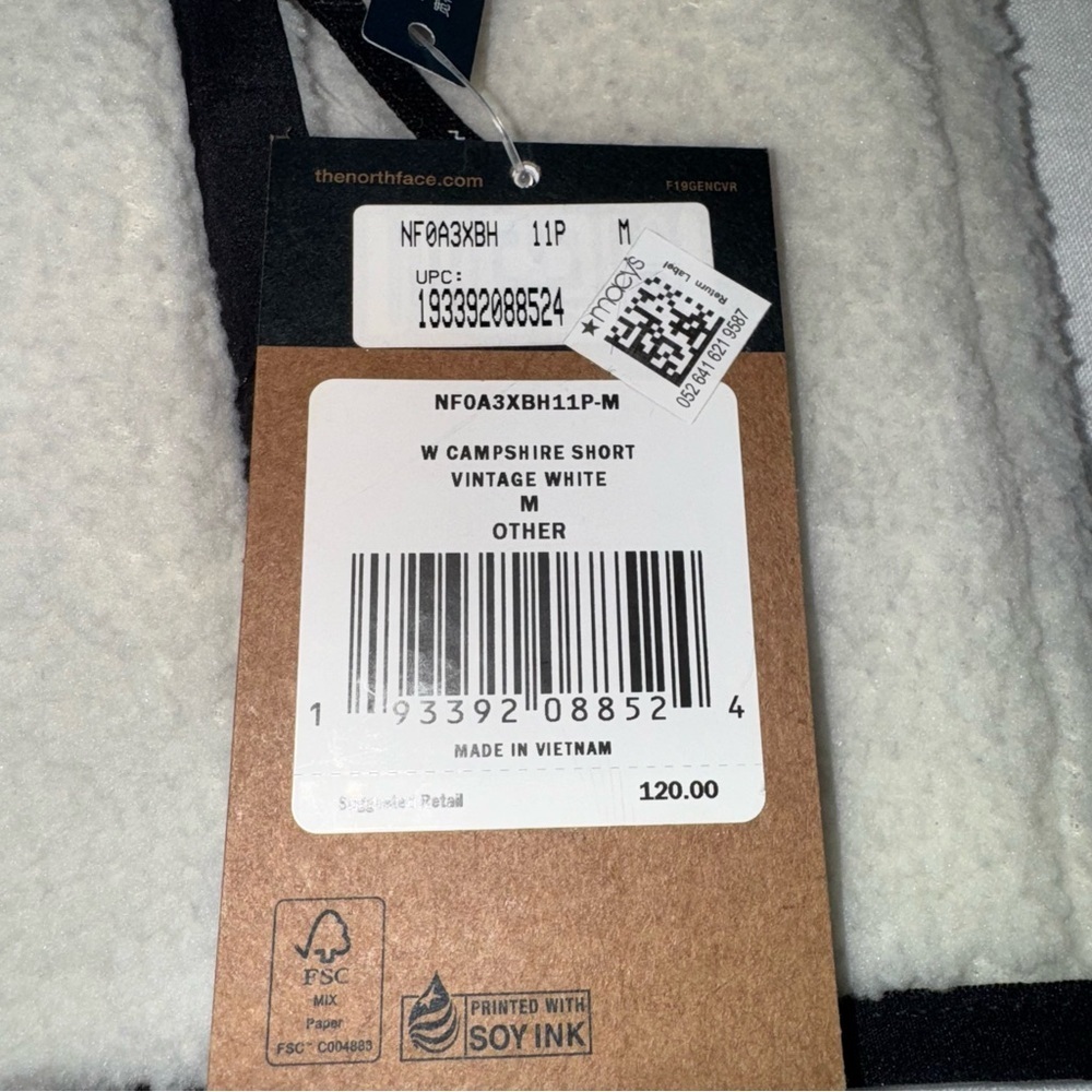 NWT. The North Face Dunraven Sherpa Jacket. Size Medium. Vintage White - Picture 5 of 5